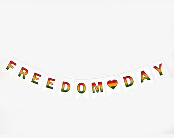 Juneteenth Banner | Freedom Day Banner | Freedom Day Banner | Juneteenth  Decor | P334