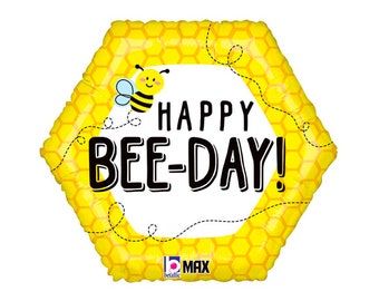 Bumblebee Balloon 18" | Bumblebee Party Decor | Bee Balloon | Bumblebee Birthday Photo Prop | BAL026