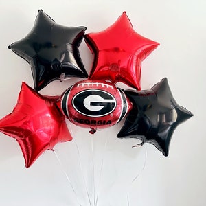 Georgia Football Decorations, Graduation Party, Game Day Balloons, Football Banquet Decorations COL301