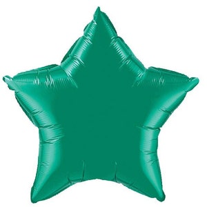 Pu&ograve; includere: Un palloncino a forma di stella in lamina verde acqua.