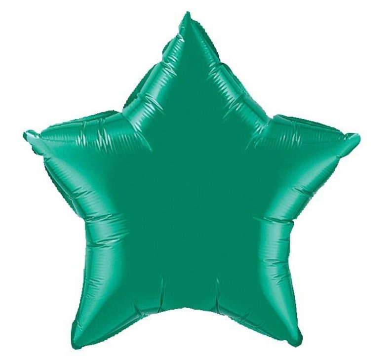 Pu&ograve; includere: Un palloncino a forma di stella in lamina verde acqua.
