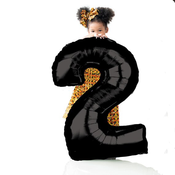 2nd Birthday Balloon, Number 2 Balloon, Black Jumbo 2 Balloon, 2 Fast Balloon Il_570xn