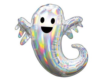 Spookballon | Halloween-feestversieringen | Halloween-verjaardagsfeestje | Fotorekwisiet spookhuis | Holografische spookballon