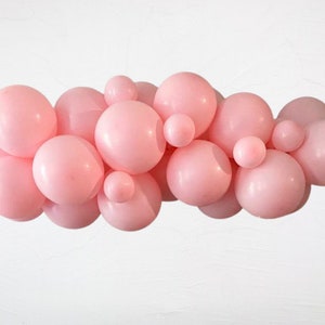 Pastel Pink Balloon Garland | Gender Reveal Balloon Decor | Girls Birthday Balloon Decor | Princess Party Decor | Pink  Party Balloons |