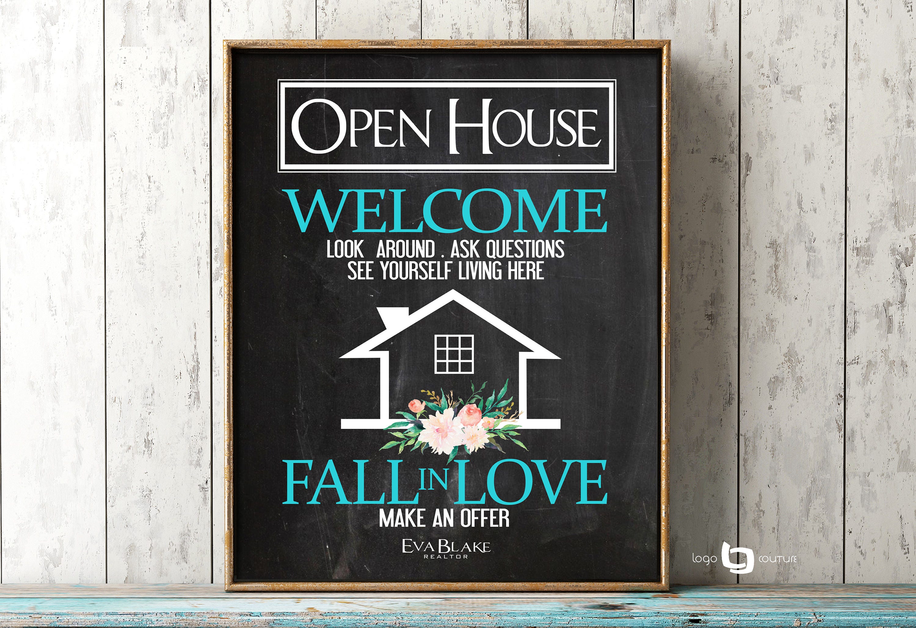 Open House Sign Print Real Estate Open House Print Realtor | Etsy