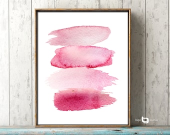 Contemporary Art Print, Pink Abstract Painting, Abstract Watercolor Painting, Abstract Watercolor Art, Giclee Abstract Watercolor Print