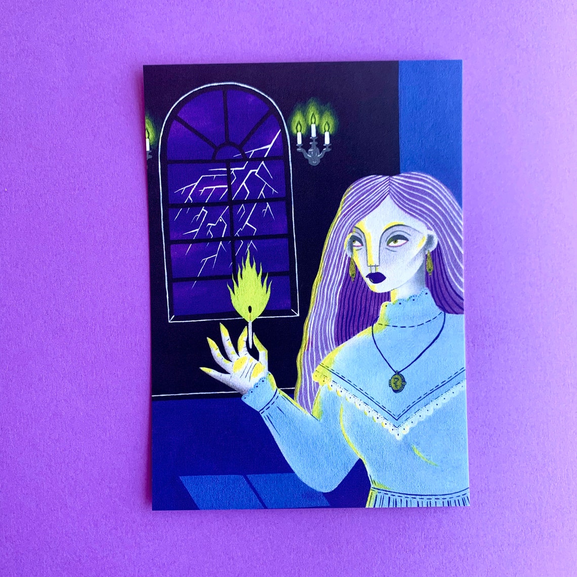 Burning Bridges Art Print Portrait Fire Match Etsy