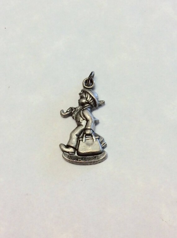 Cute Sterling Silver Hummel Club Charm