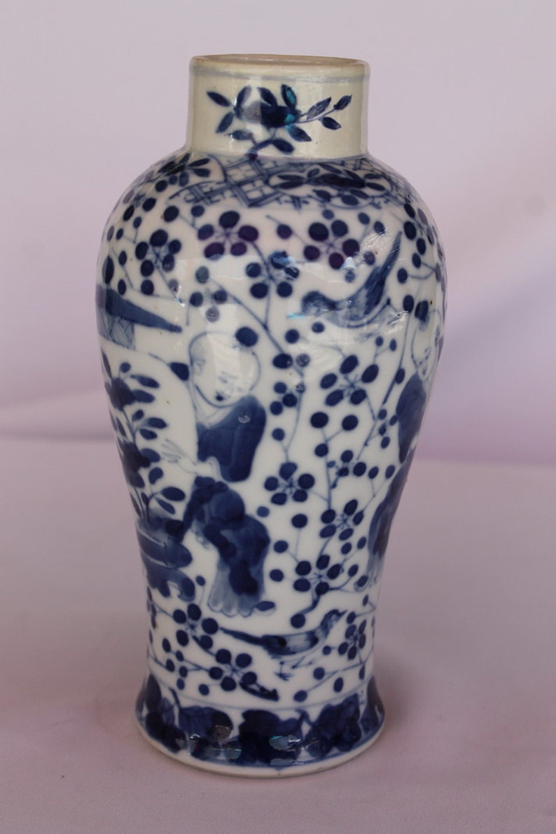 Antique Chinese Porcelain Vase Qing Dynasty Jar Old China 19th Etsy