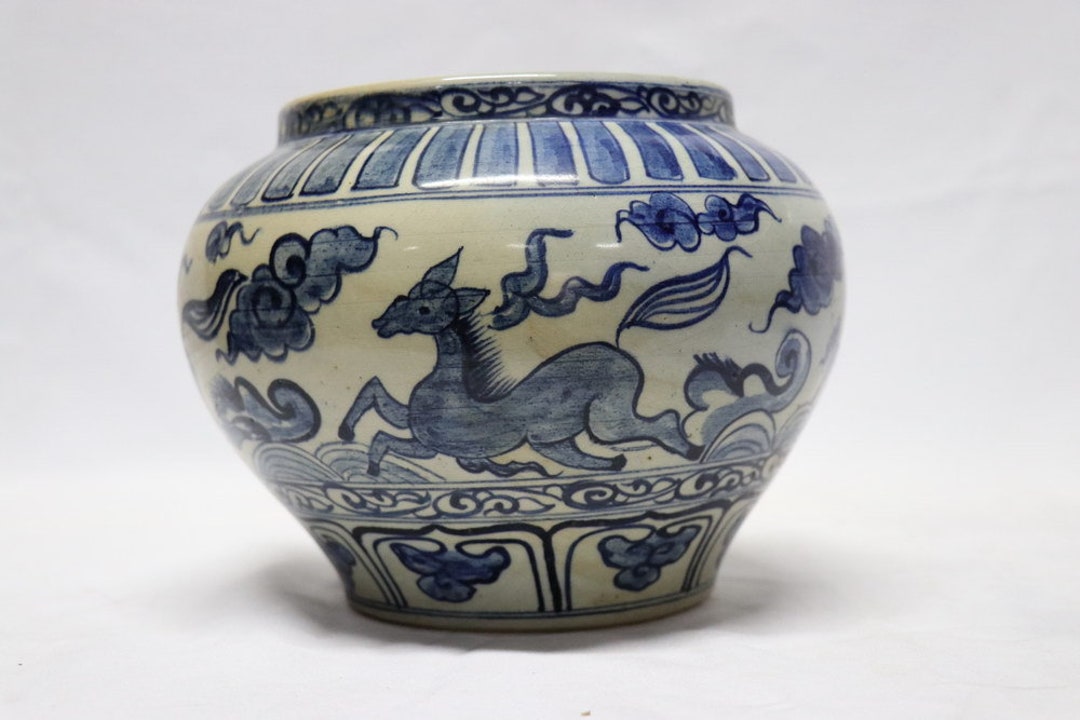 Buy Rare Chinese Antique Blue and White Porcelain Pot Ming Dynasty Online in India - Etsy Buy Rare Chinese Antique Blue and White Porcelain Pot Ming Dynasty Online in India - Etsy
