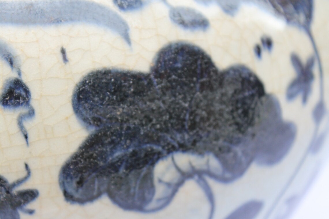 Early Ming Dynasty Vase Chinese Antiques Blue and White Porcelain Etsy