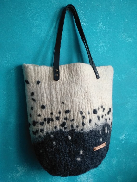 wet felted bags