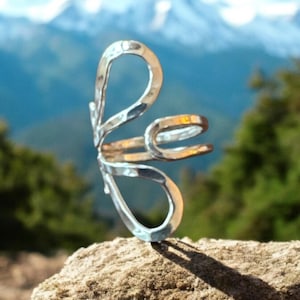 925 Sterling Silver Ring -  Butterfly, Silver Ring, Statement Ring, Silver jewelry, Adjustable Ring,