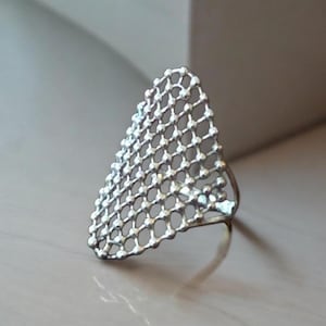 925 Sterling Silver Ring - Telaraña, Silver Ring, Statement Ring, Silver jewelry, handcrafted Ring,