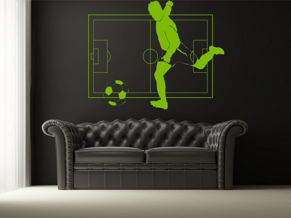 Wall Sticker Soccer Pitch 3135n Etsy