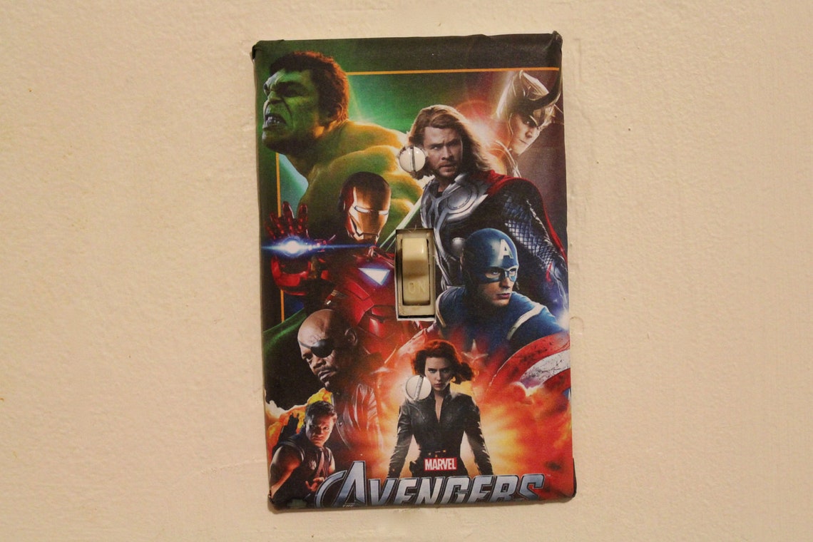 Avengers Light Switch Cover Plate Etsy