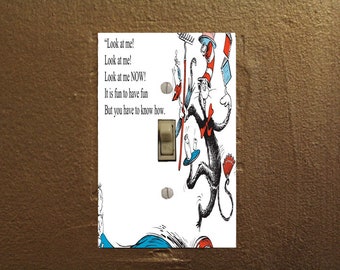 Dr. Seuss Cat In the Hat - Light Switch Cover Plate