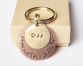 Valentinstag Geschenke für Papa • Personalisierter Schlüsselanhänger für Papa