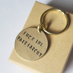 Fuck the Patriarchy Keychain image 1