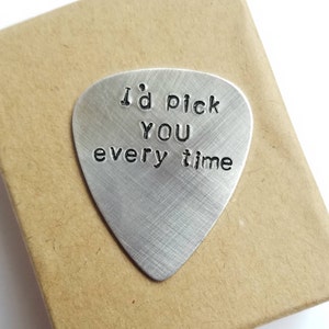 Anniversary Gifts for Boyfriend Custom Guitar Pick image 3