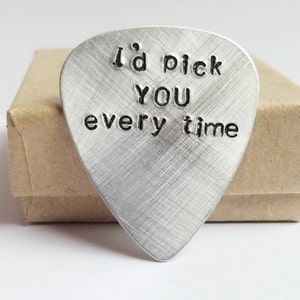 Anniversary Gifts for Boyfriend Custom Guitar Pick image 1