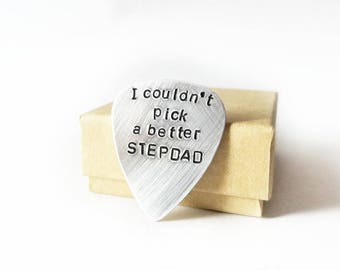 Fathers Day Gifts for Stepdad • Guitar Pick for Stepdad