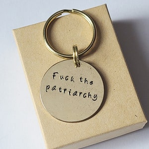 Fuck the Patriarchy Keychain image 5