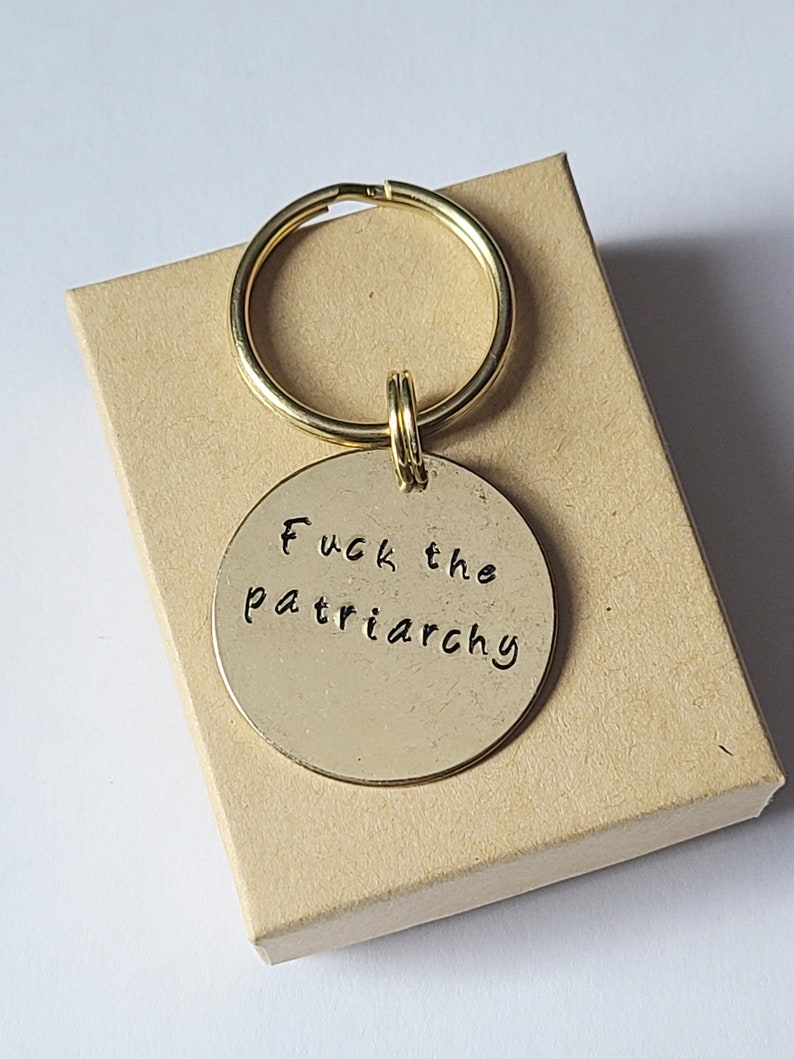 Fuck the Patriarchy Keychain image 5