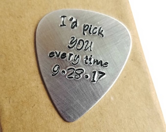 Anniversary Gifts for Boyfriend • Custom Guitar Pick