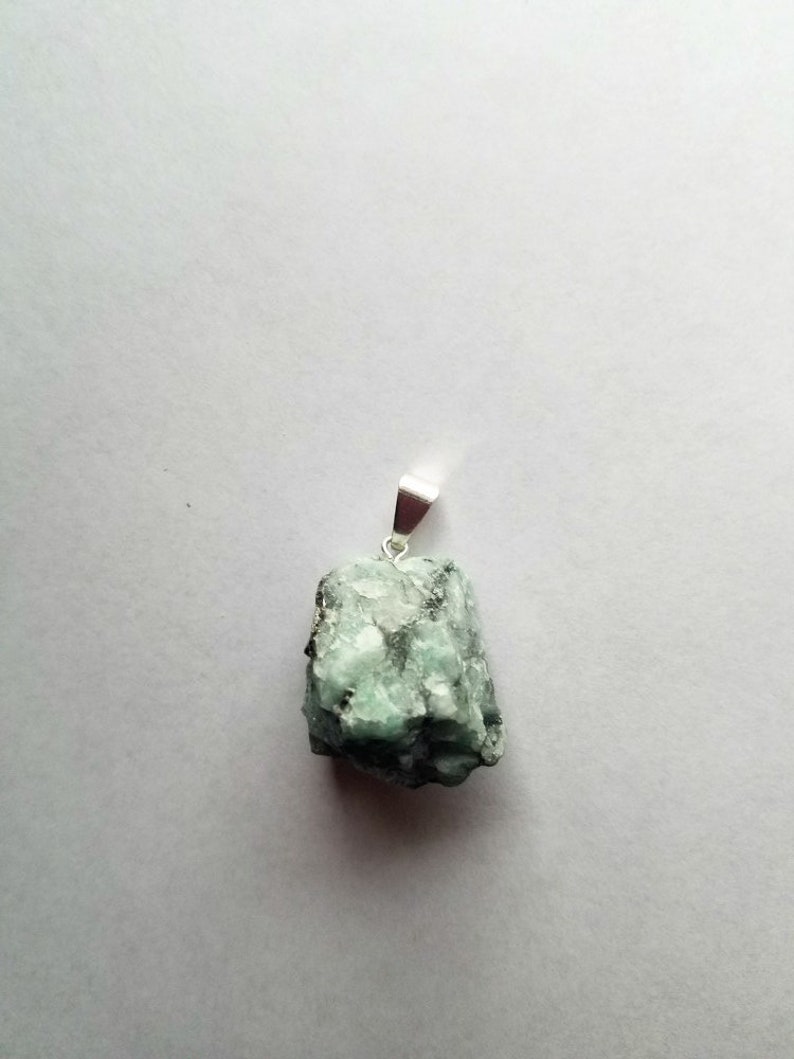 Raw Emerald Pendant