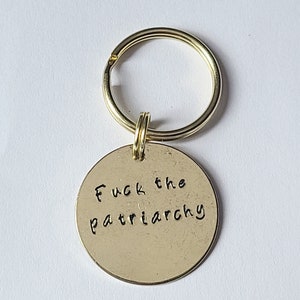 Fuck the Patriarchy Keychain image 7