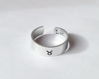 Anillo del zodiaco personalizado • Anillo personalizado