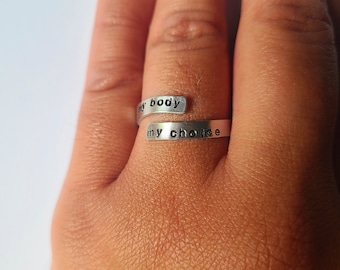 My Body My Choice Ring • Pro Abortion Ring