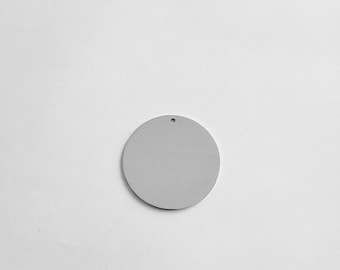 Stainless Steel Circle Stamping Blanks: 20 Gauge, 1 1/4 Inch