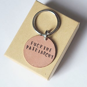 Fuck the Patriarchy Keychain image 6