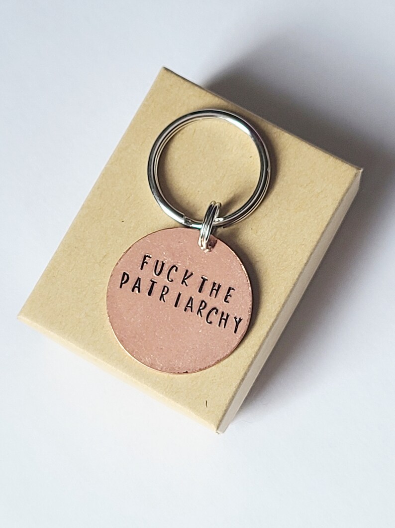 Fuck the Patriarchy Keychain image 6