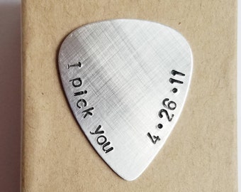 Anniversary Gifts for Boyfriend • I Pick You Guitar Pick