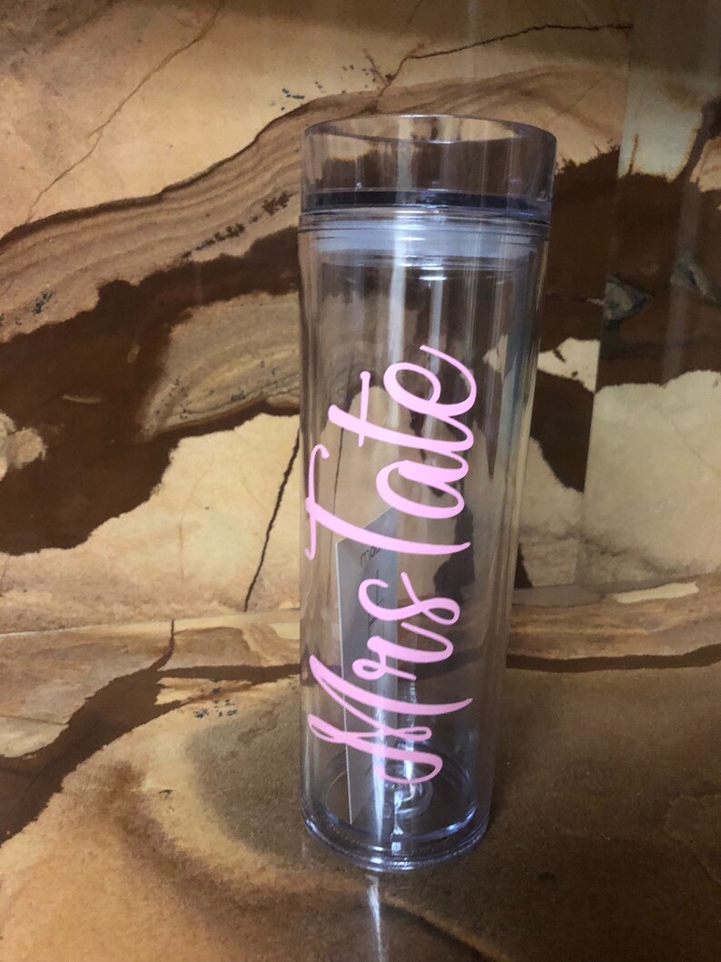 The Best Personalized Skinny Tumbler 16 oz Etsy