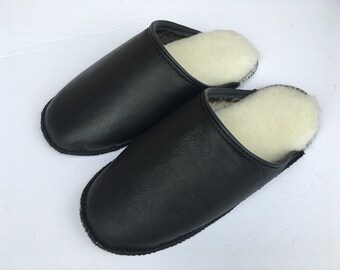 tan mule slippers