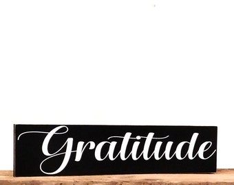 Grauity Signs Gratitude sign | Etsy