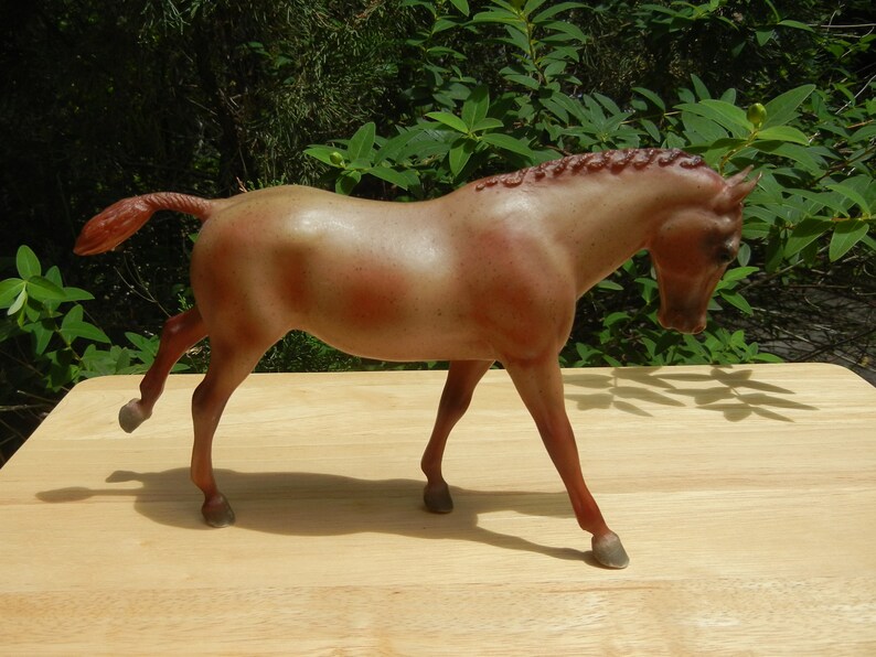 Cantering Welsh Pony Breyer Model Horse Red Roan image 0