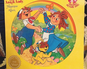 Raggedy Ann & Andy Happiness Record Album (Photo Picture Disc Collector Series) 1981