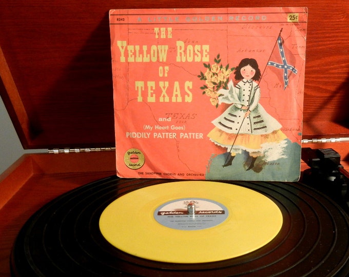 The Yellow Rose of Texas A Little Golden Record 1955 Vintage Etsy
