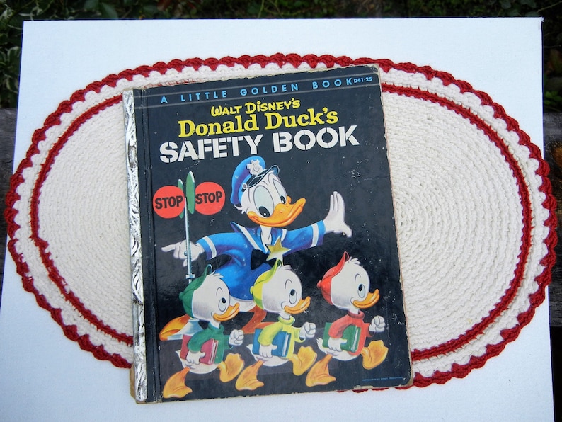 Walt Disney Donald Ducks Safety Book  Vintage Little Golden image 0