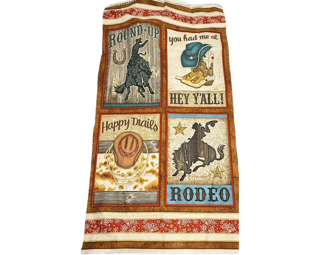 Rodeo Roundup Fabric Panel by Henry Glass for Quilting and Sewing ...