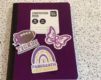 Pancreatic Cancer Awareness Sticker: Waterproof Glossy Decal