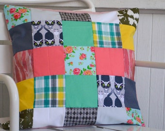 Recycled Patchwork Cushion Cover