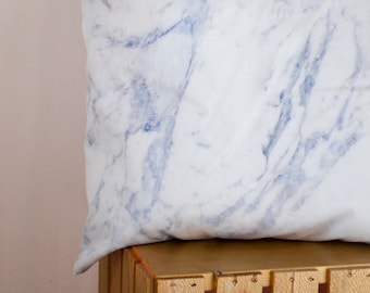 Marble Cotton Twill Cushion Cover