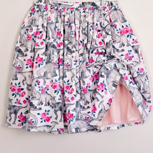 Tea Rex Organic Cotton Skirt + Pockets