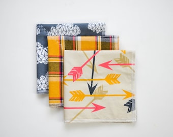 Hard Wearing Hankies - Mixed 3 Pack